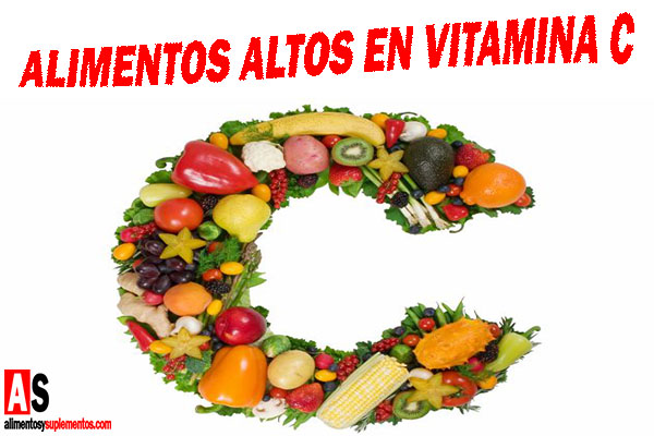 Alimentos altos en vitamina C