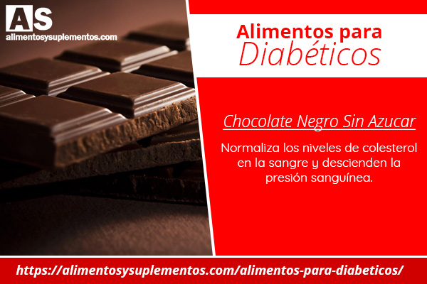 alimentos para diabeticos chocolate negro